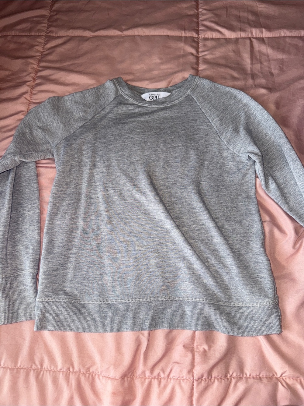 Athleta Girl Grey Crewneck Sweatshirt